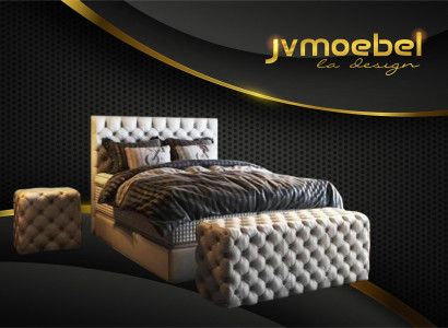 Bed 2x Bedside table 3 pcs. Bedroom Set Design Luxury Furniture Modern Beds new
